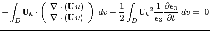 $\displaystyle f+\frac{1} {e_1 e_2 } \left( v \frac{\partial e_2 } {\partial i} ...
...2u} \right] -\overline u^{\,j+1/2} \delta_{j+1/2} \left[ e_{1u} \right] \right)$